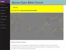 Tablet Screenshot of booneopenbible.com